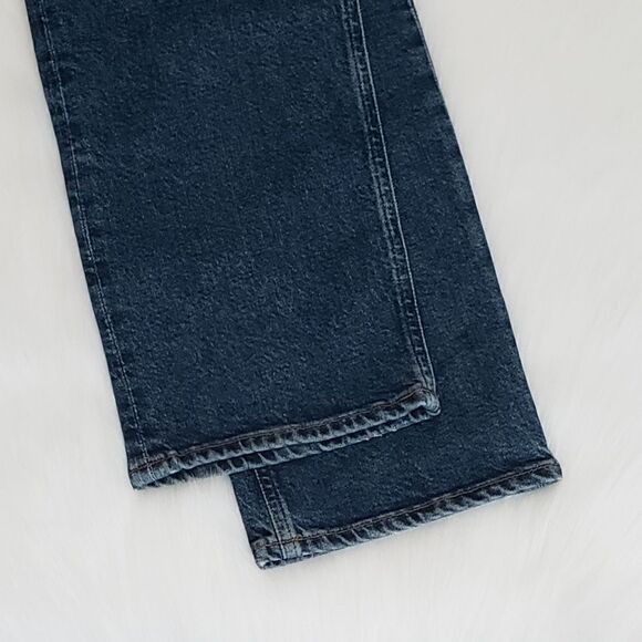 Agolde Wilder Mid-Rise Straight Leg Denim Jeans In Hype Size 32 NWT - Picture 14 of 14